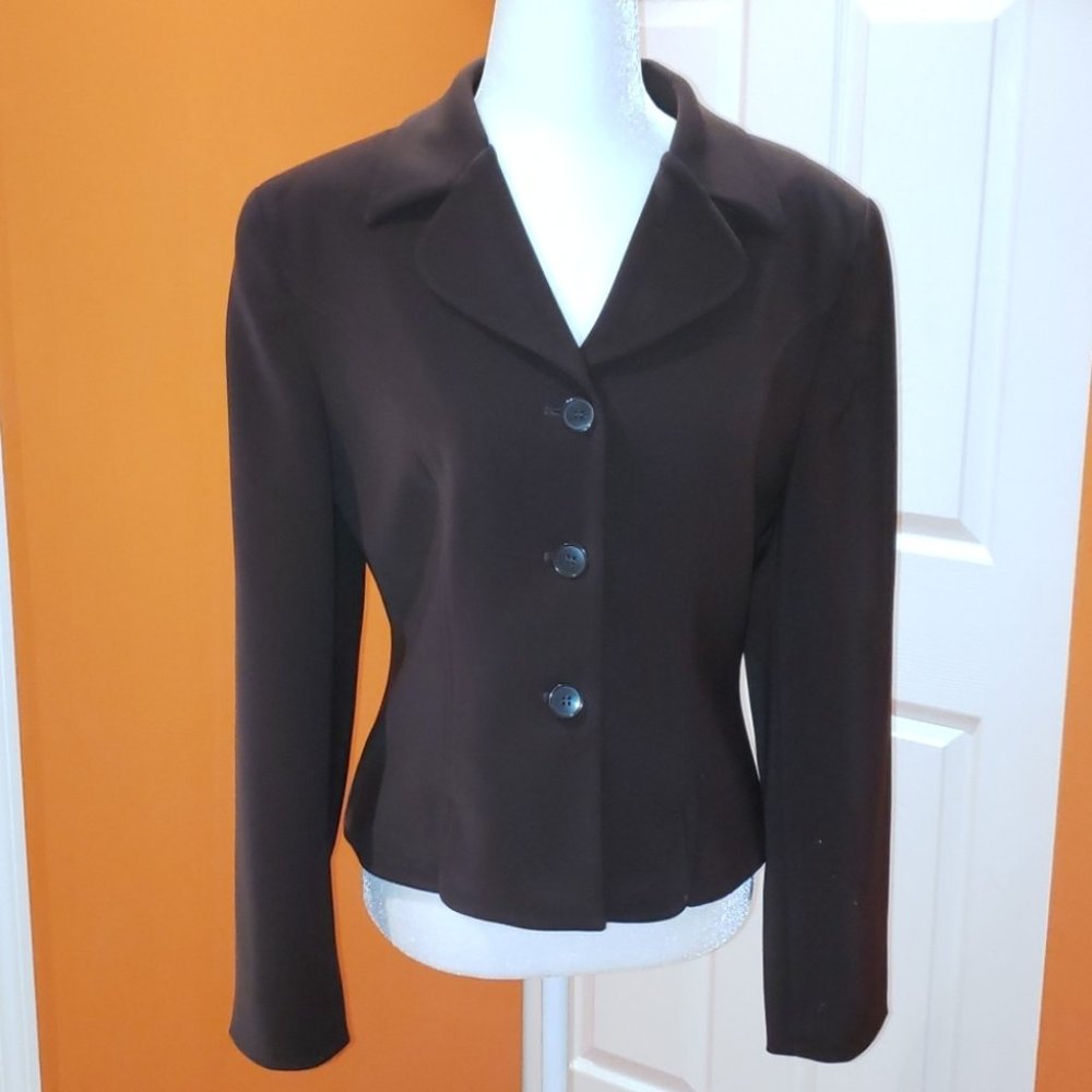 Mystery New York brown blazer size 8 NWOT